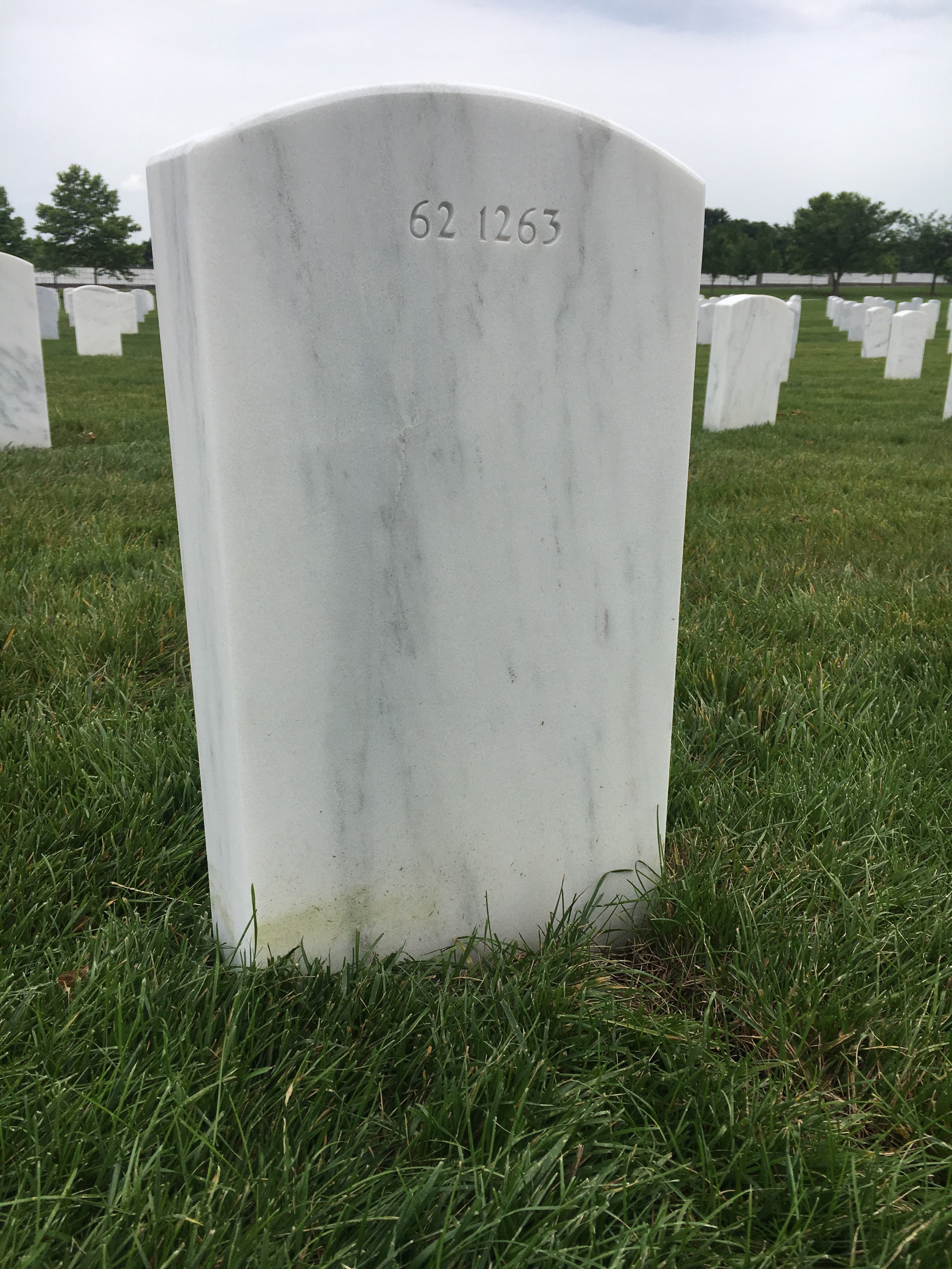 Back of headstone — William Angus