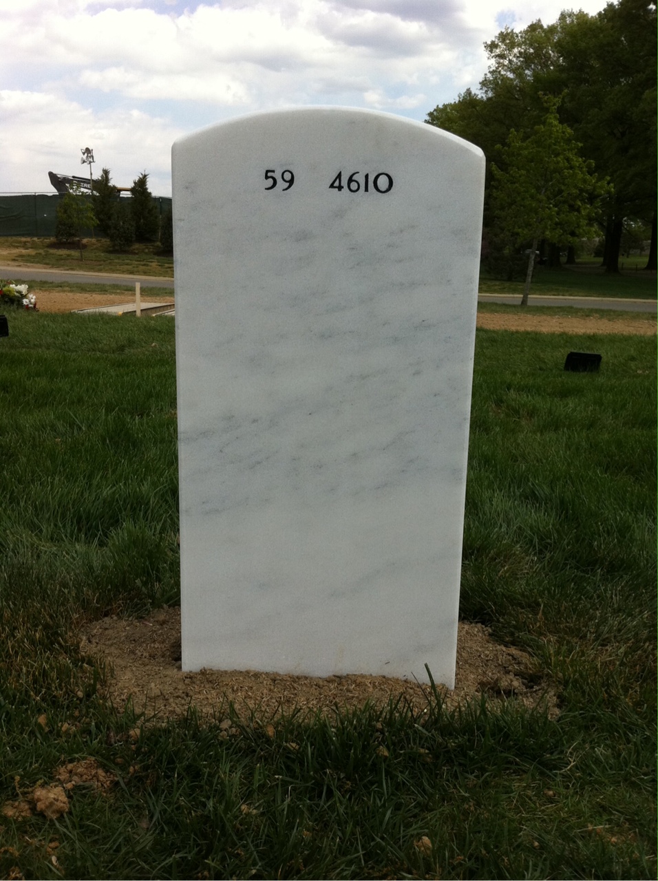 Back of headstone — William Arthur Neighbors