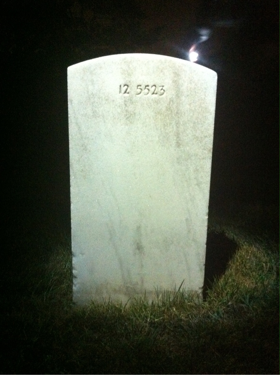 Back of headstone — Edward Aldrich