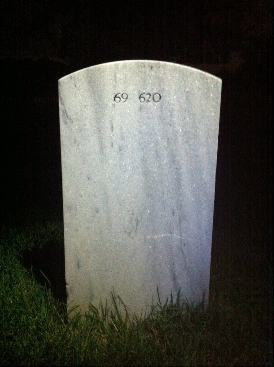 Back of headstone — Edgar Cunningham
