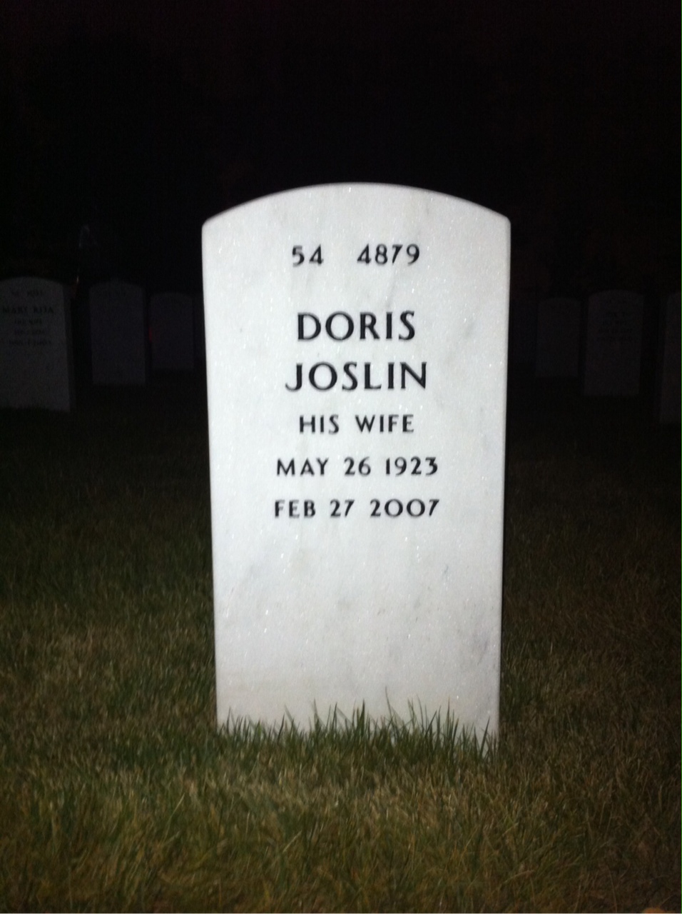 Back of headstone — Almon Conrath