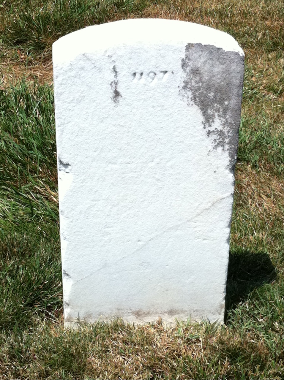 Back of headstone — Calvin Murphy