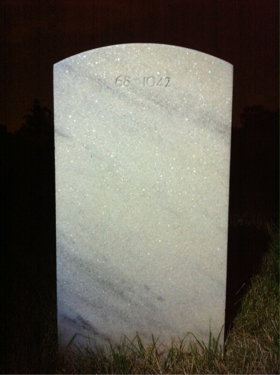 Back of headstone — Neil Mount