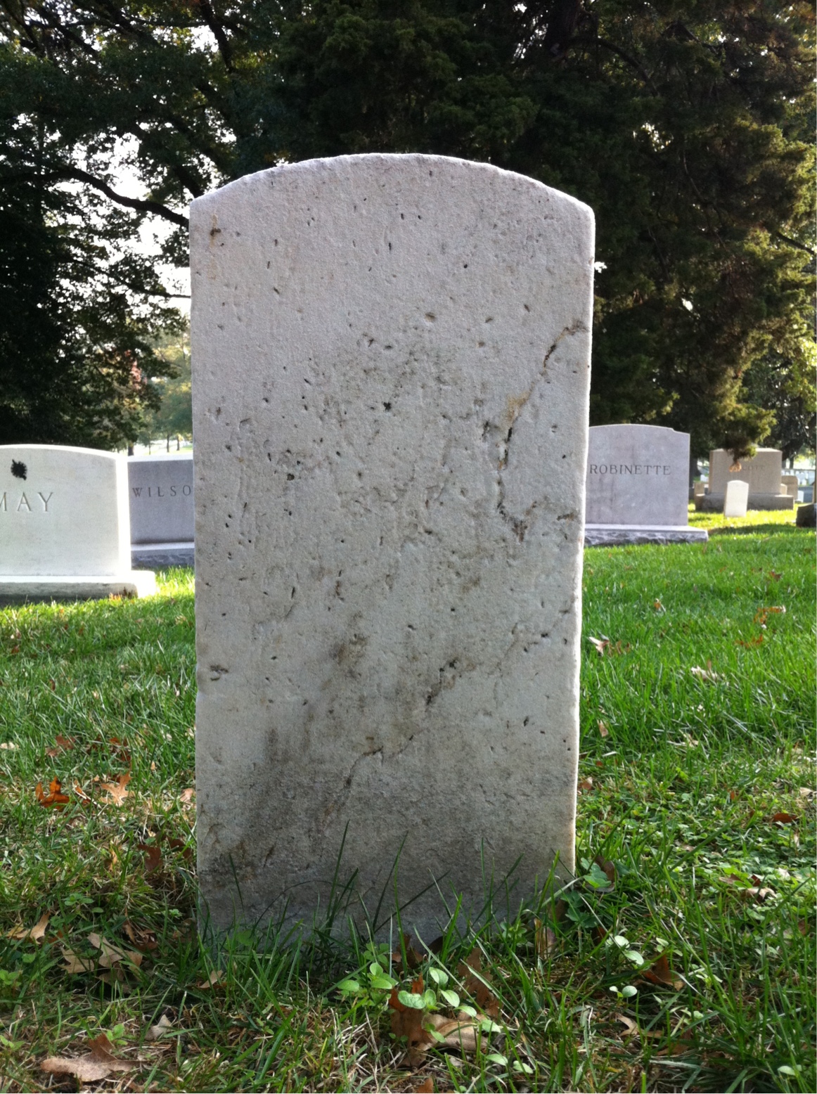 Back of headstone — Edward Muir