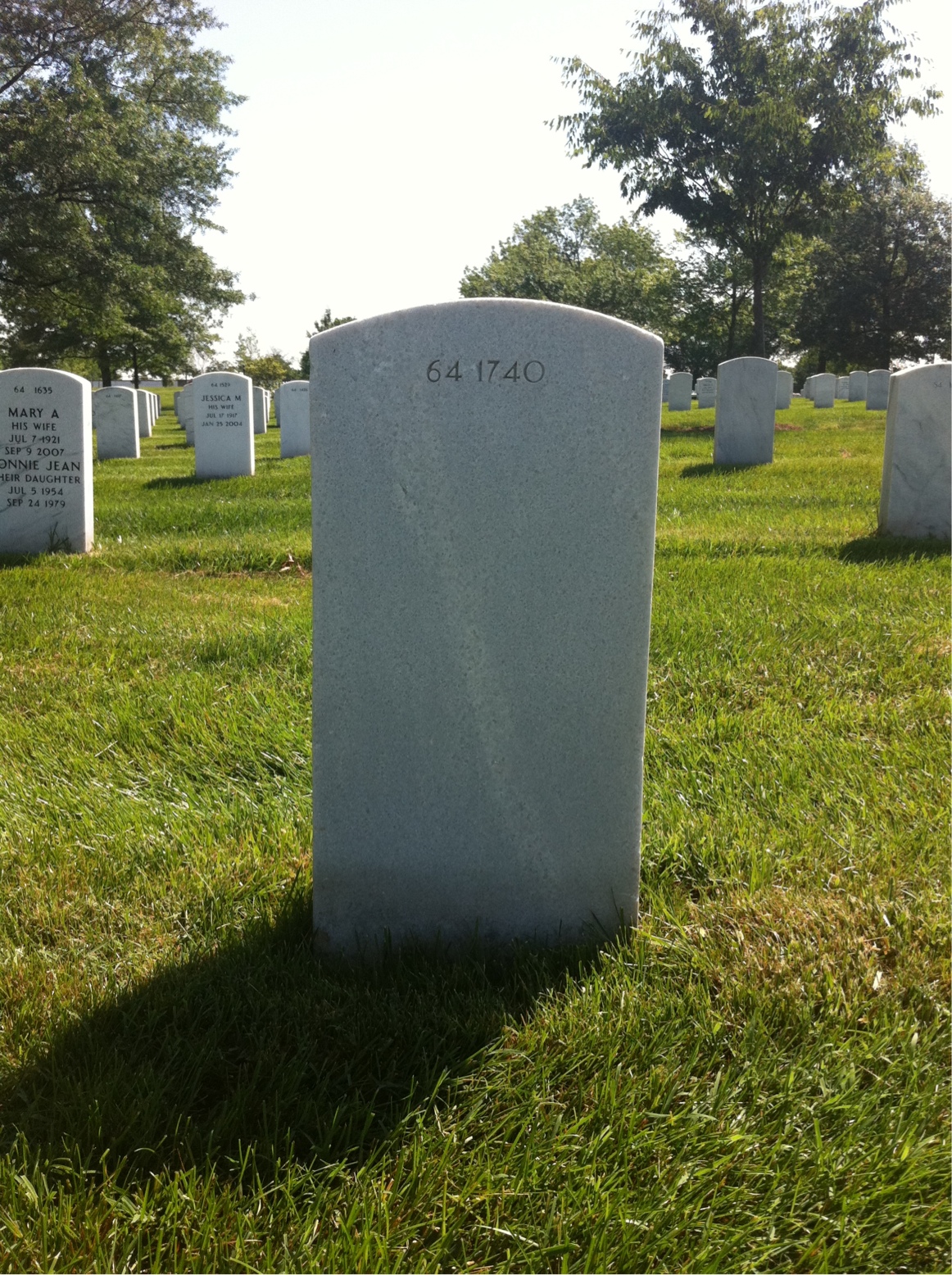 Back of headstone — Chantisse Moore-Williams