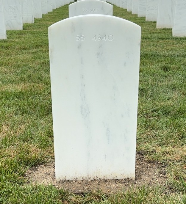 Back of headstone — Matthew Murphy