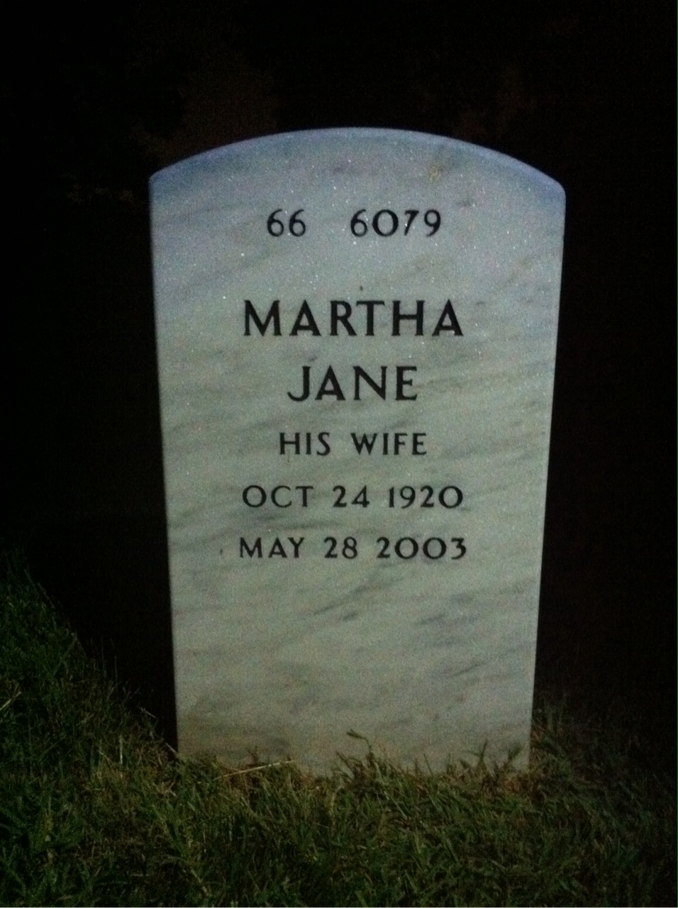 Back of headstone — Reamer Argo