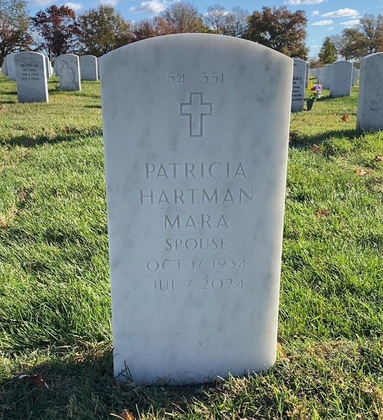 Back of headstone — Ray Mara