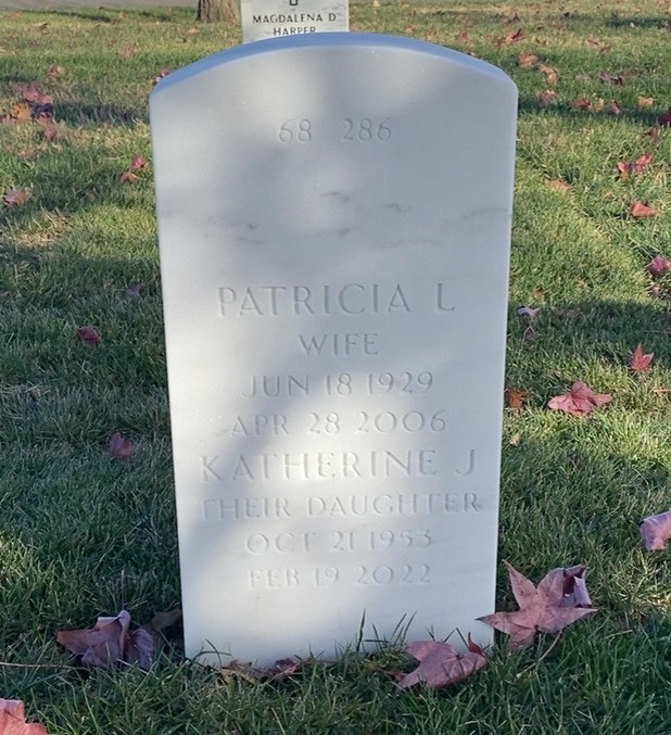 Back of headstone — Edward Noha
