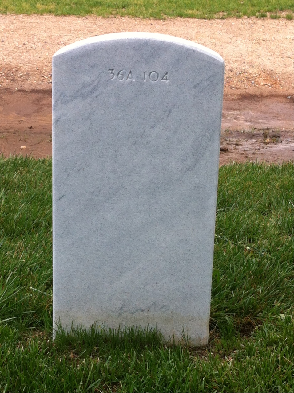 Back of headstone — Michael Murphy