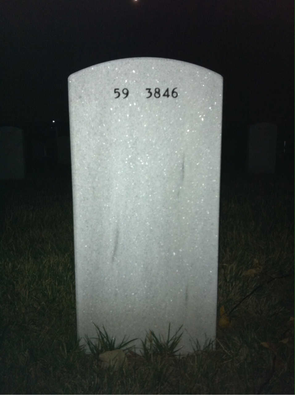 Back of headstone — William Bennett