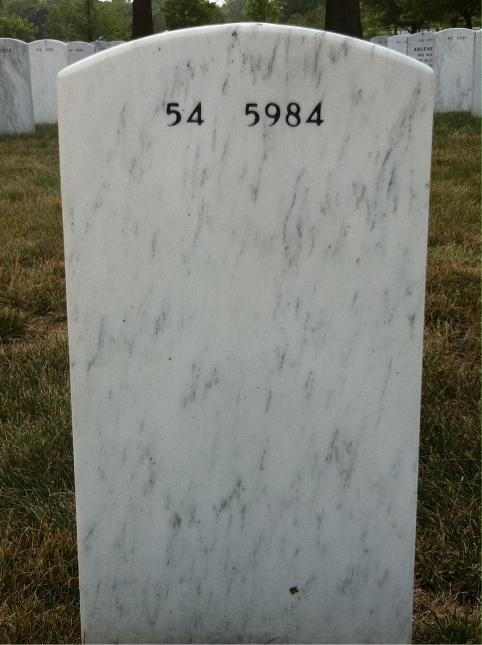 Back of headstone — John Neale