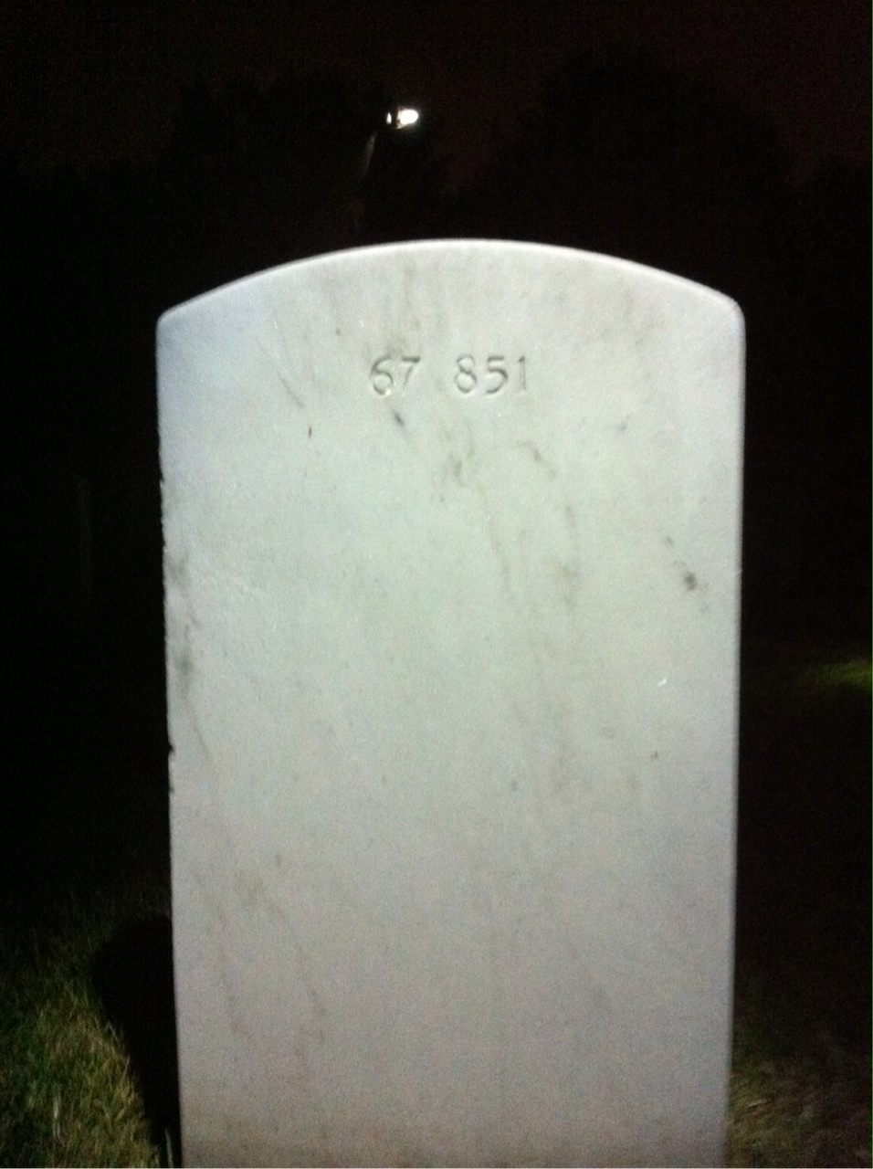 Back of headstone — Jay Walter Leyse