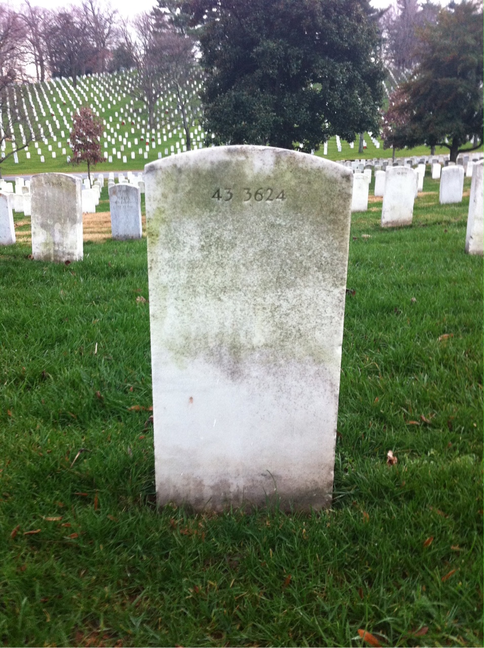Back of headstone — Allen Daniel Candler