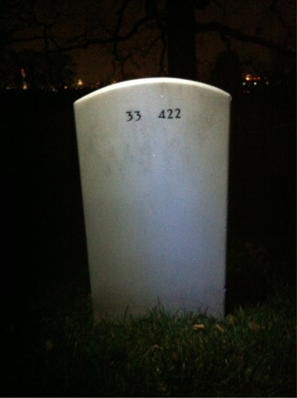 Back of headstone — Edward Moran