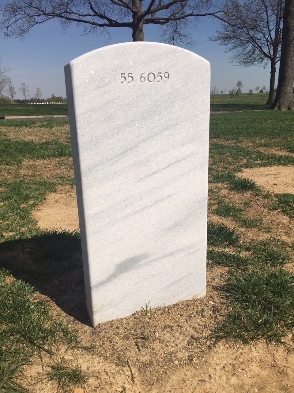 Back of headstone — Donald Moore