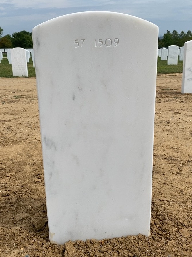 Back of headstone — Craig Allen