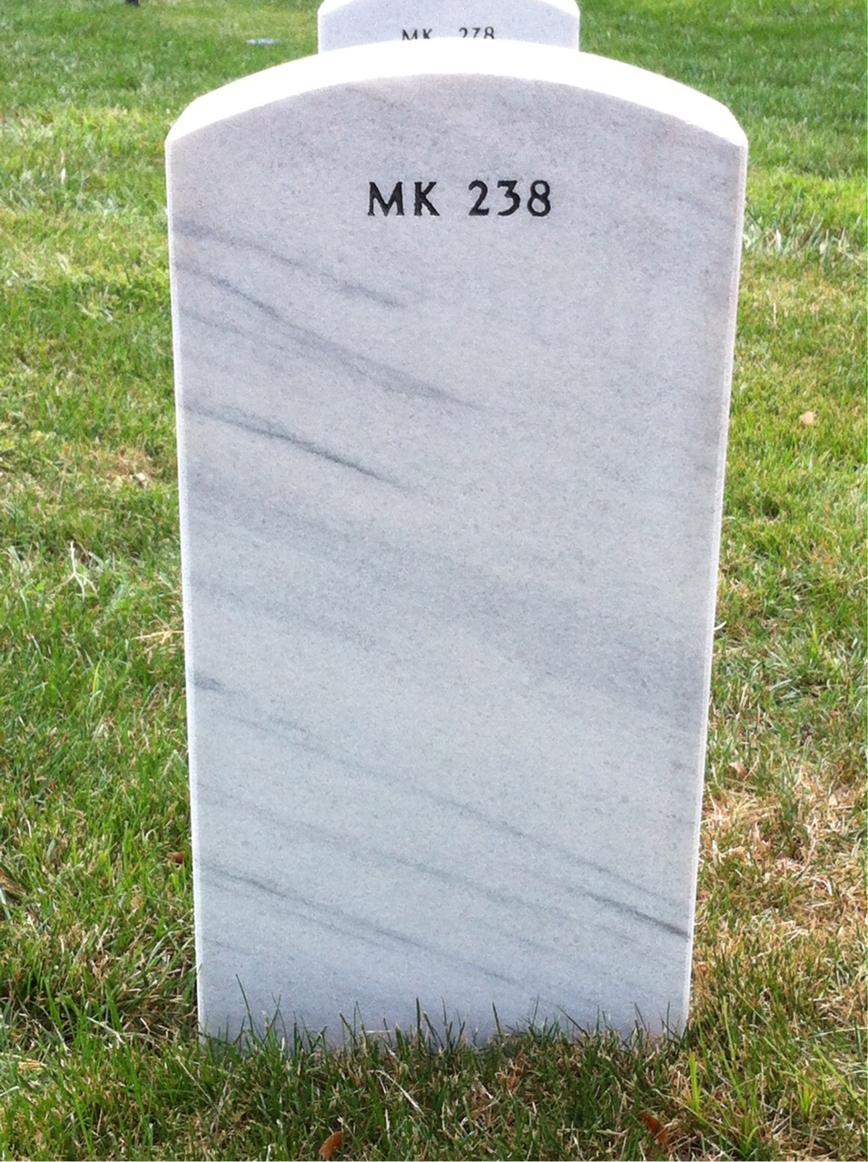 Back of headstone — Douglas Lee O'Neill