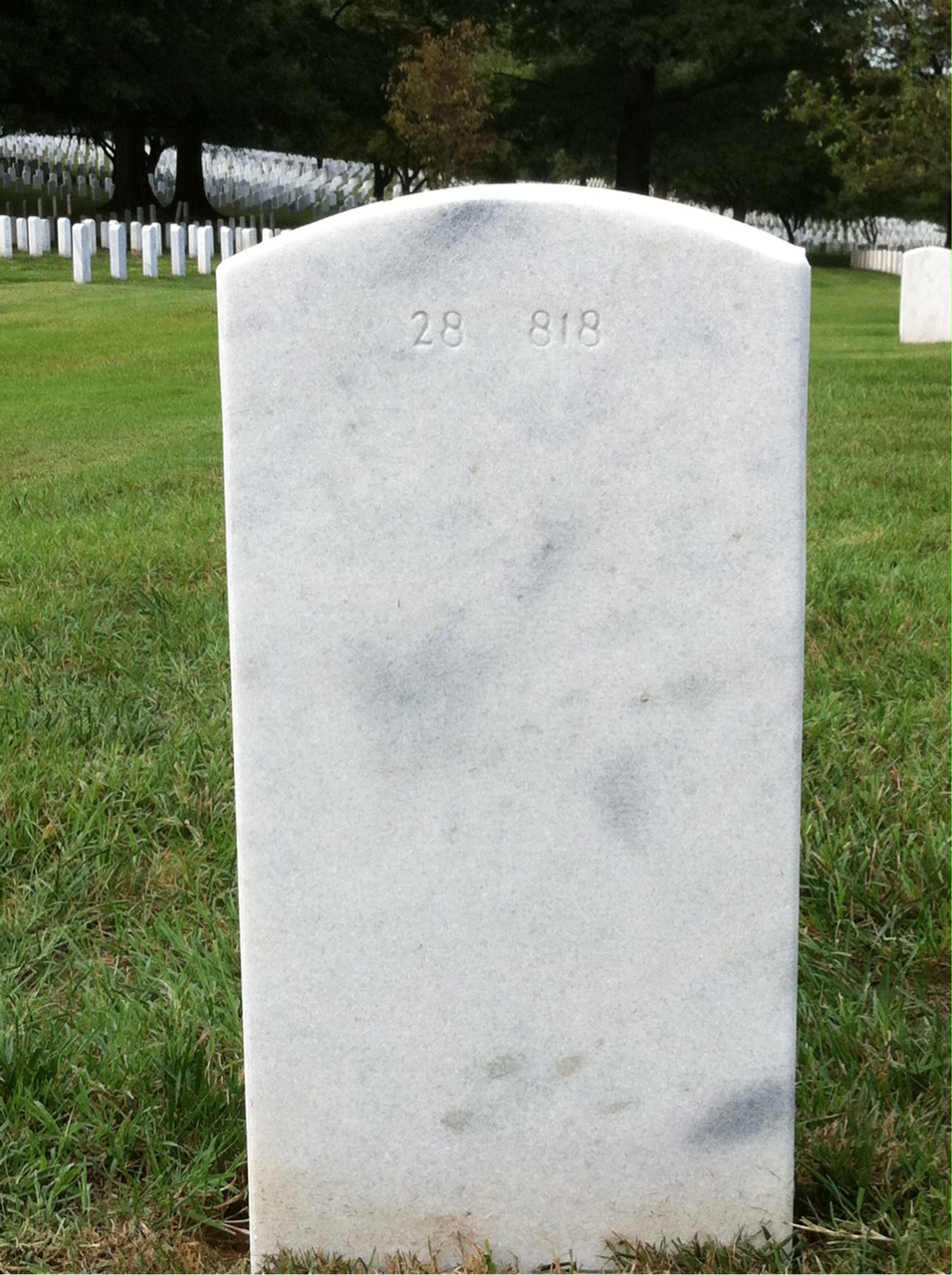 Back of headstone — Louis Leiser