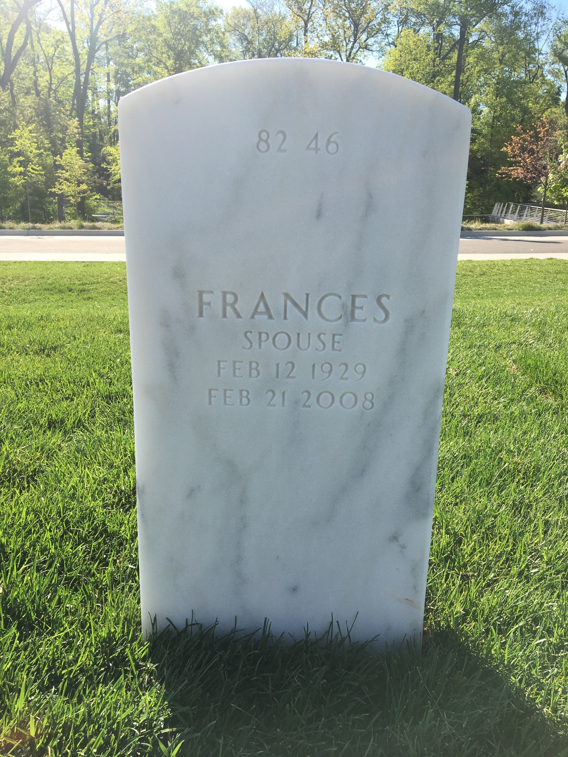 Back of headstone — Richard Anderson