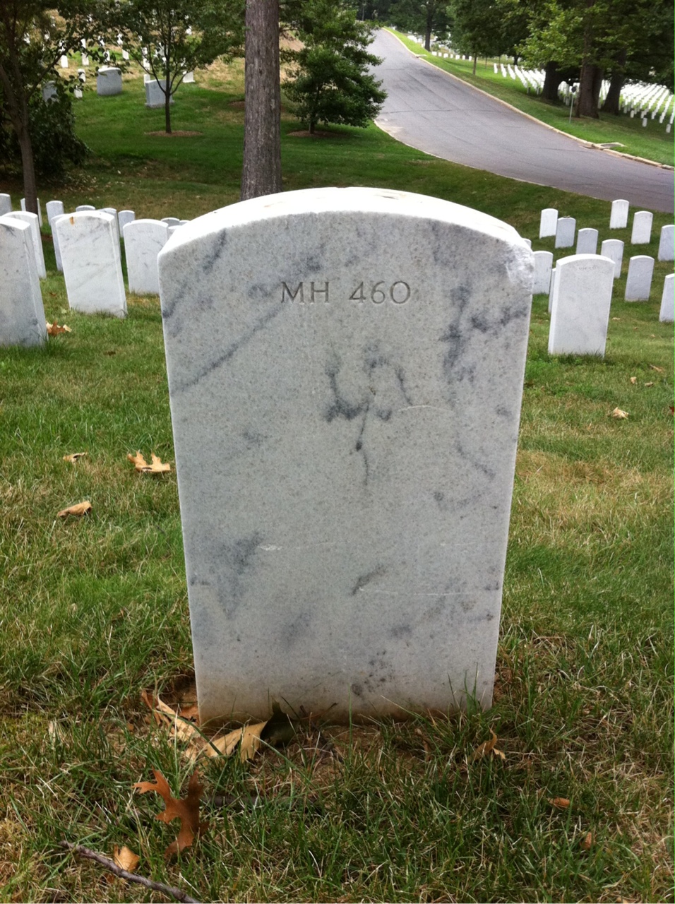 Back of headstone — Walter Gray Womble
