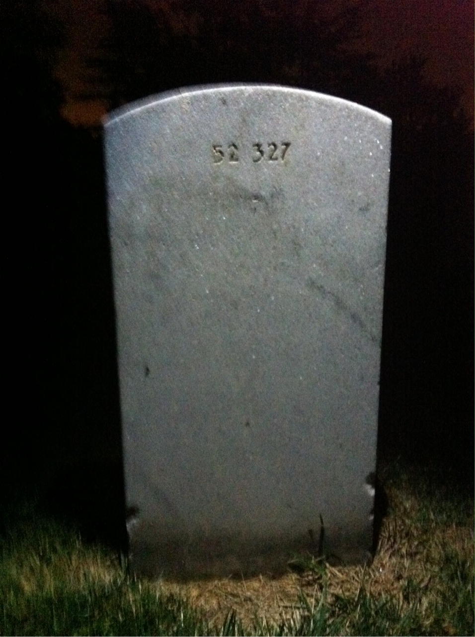 Back of headstone — Carl Brengartner