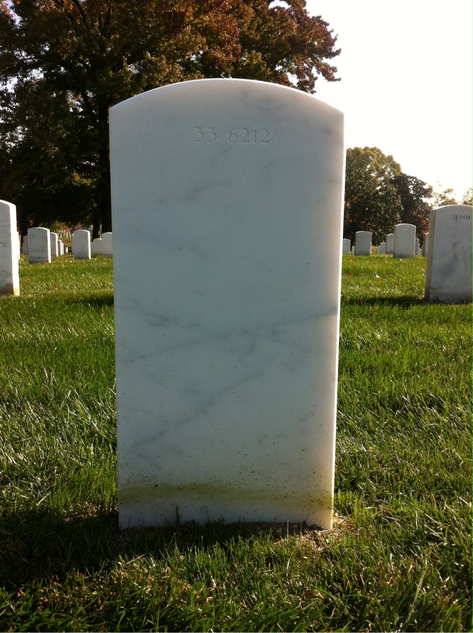 Back of headstone — George Brennan