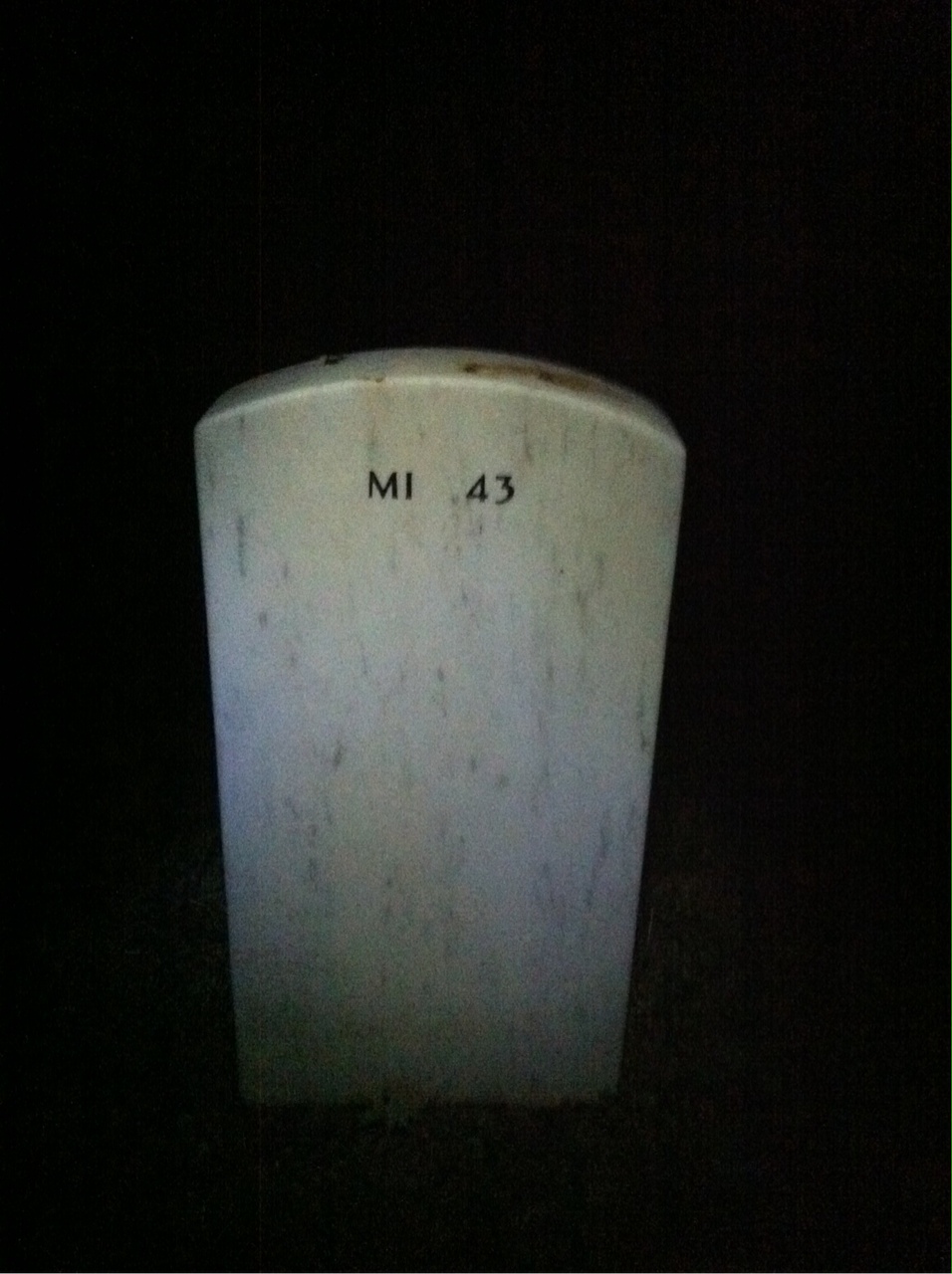 Back of headstone — Grant Vowell