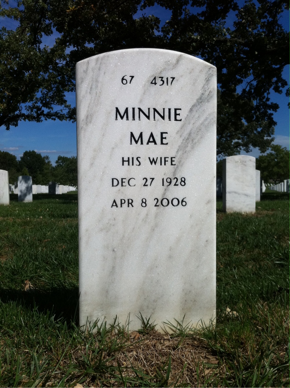 Back of headstone — James Collier