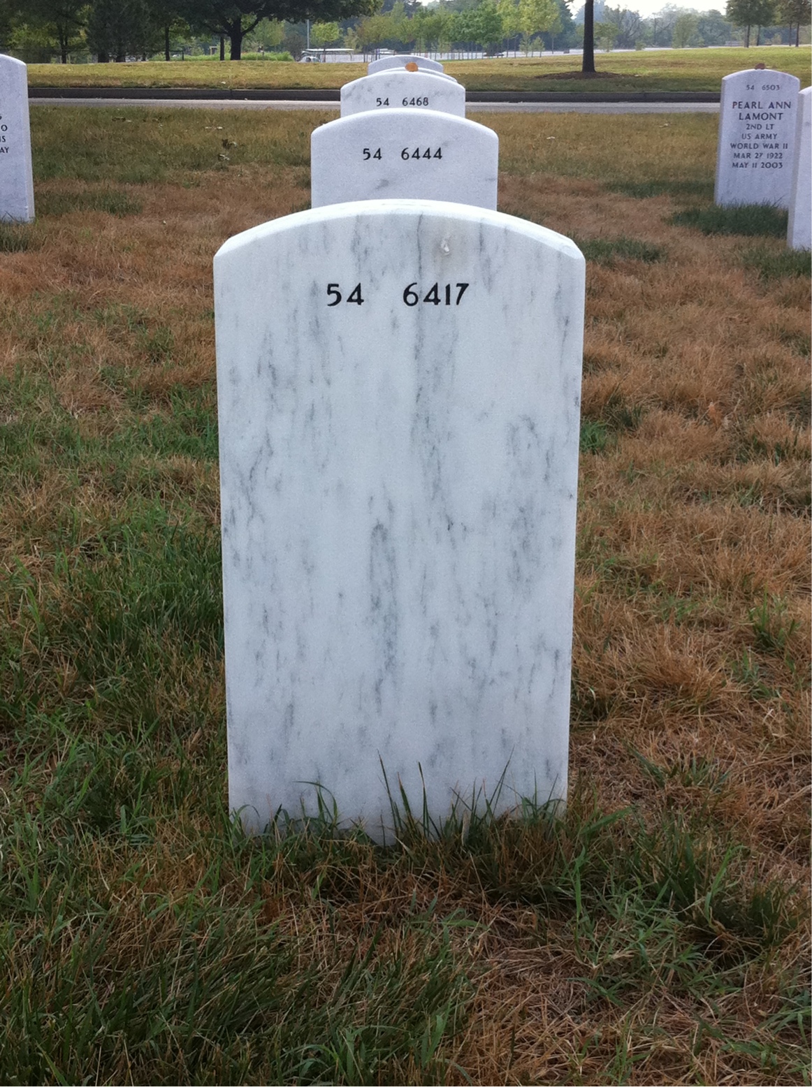 Back of headstone — Willie Moore