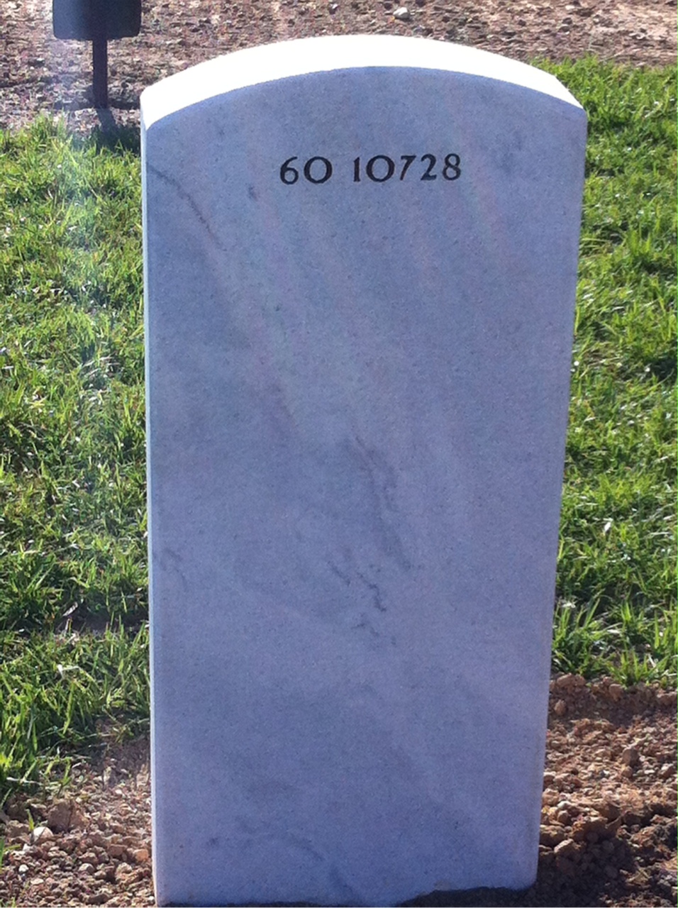 Back of headstone — Michael Joseph Donahue