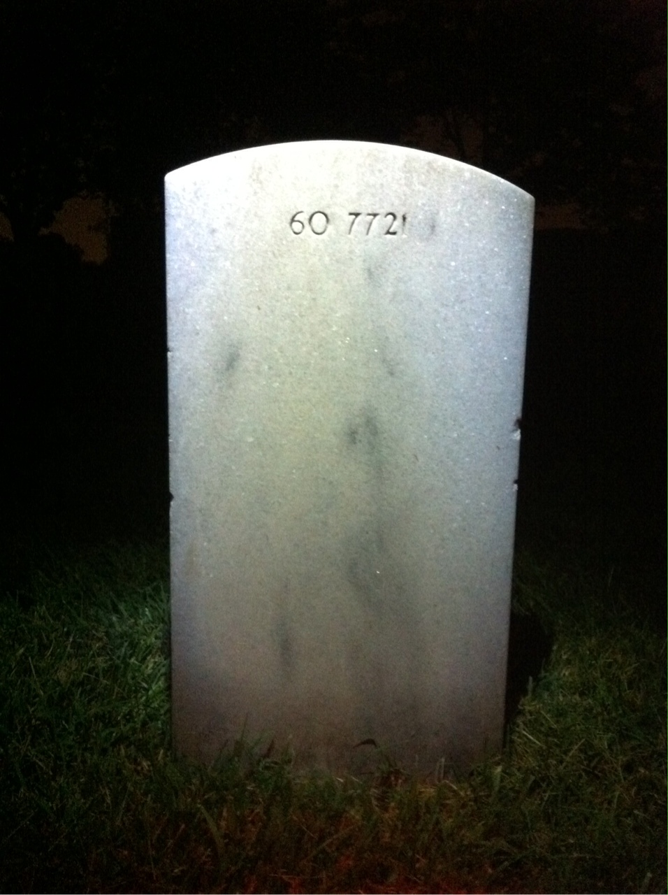 Back of headstone — William Thomas Butts