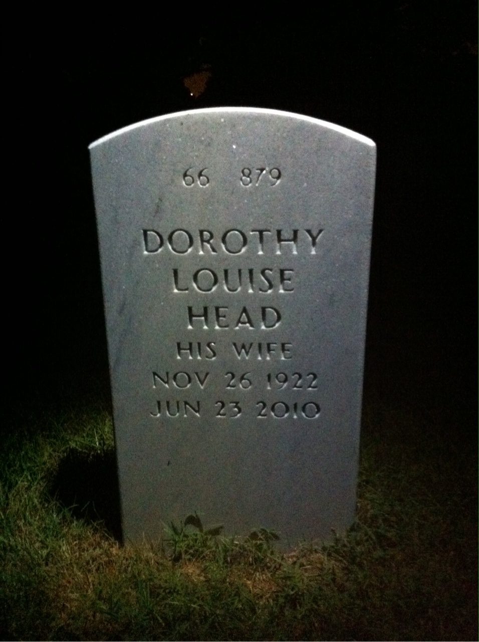 Back of headstone — William Boggs