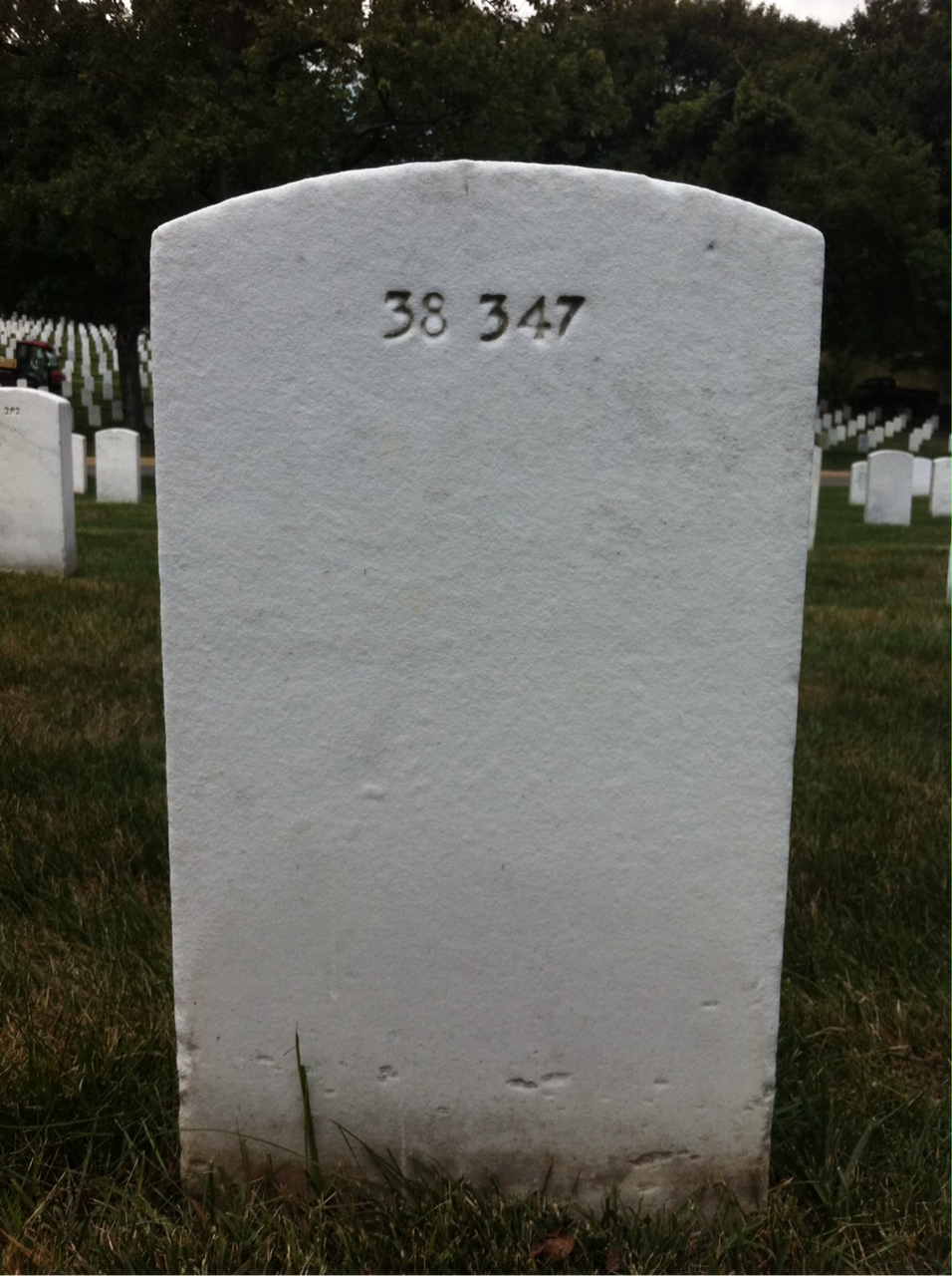 Back of headstone — Matthew Collins