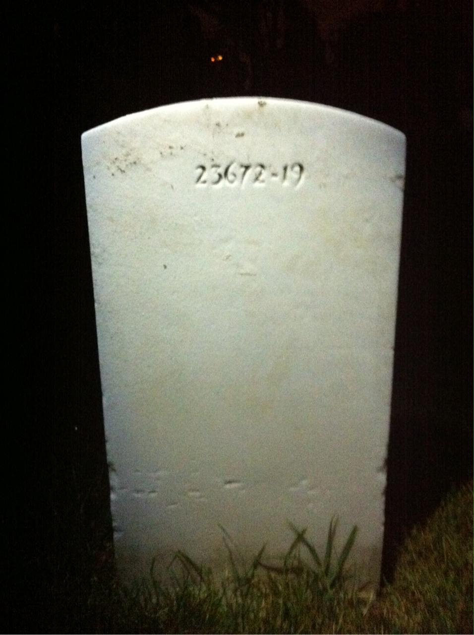 Back of headstone — Robert Montgomery