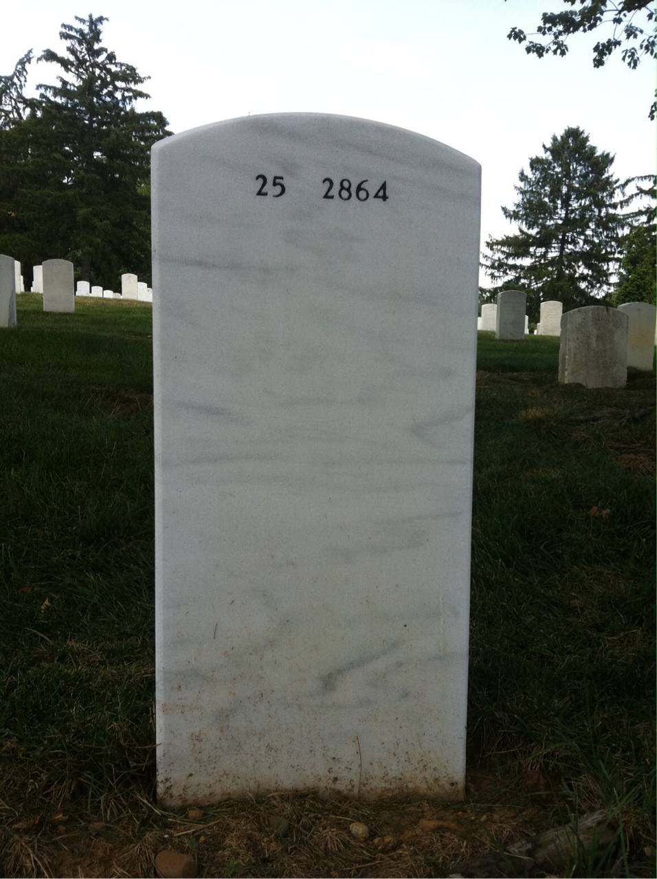 Back of headstone — Charles Whittmore