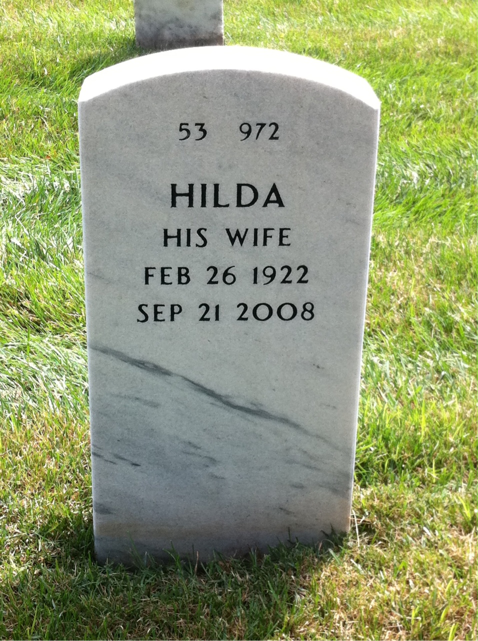 Back of headstone — Conrad Kreps
