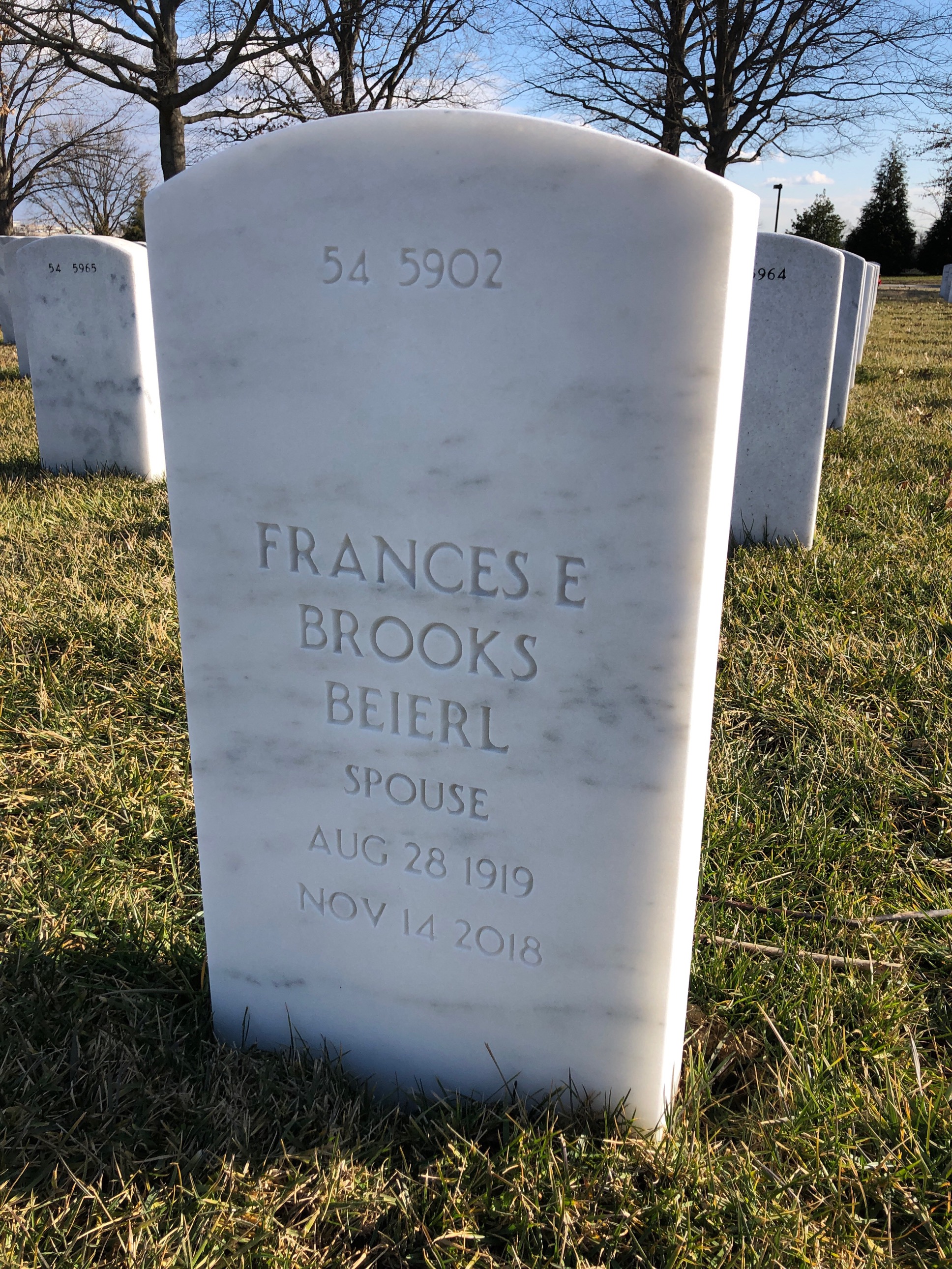 Back of headstone — Peter Beierl
