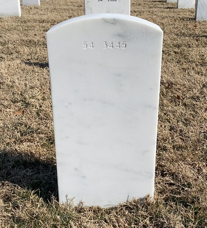 Back of headstone — Michael Robert Stansbarger