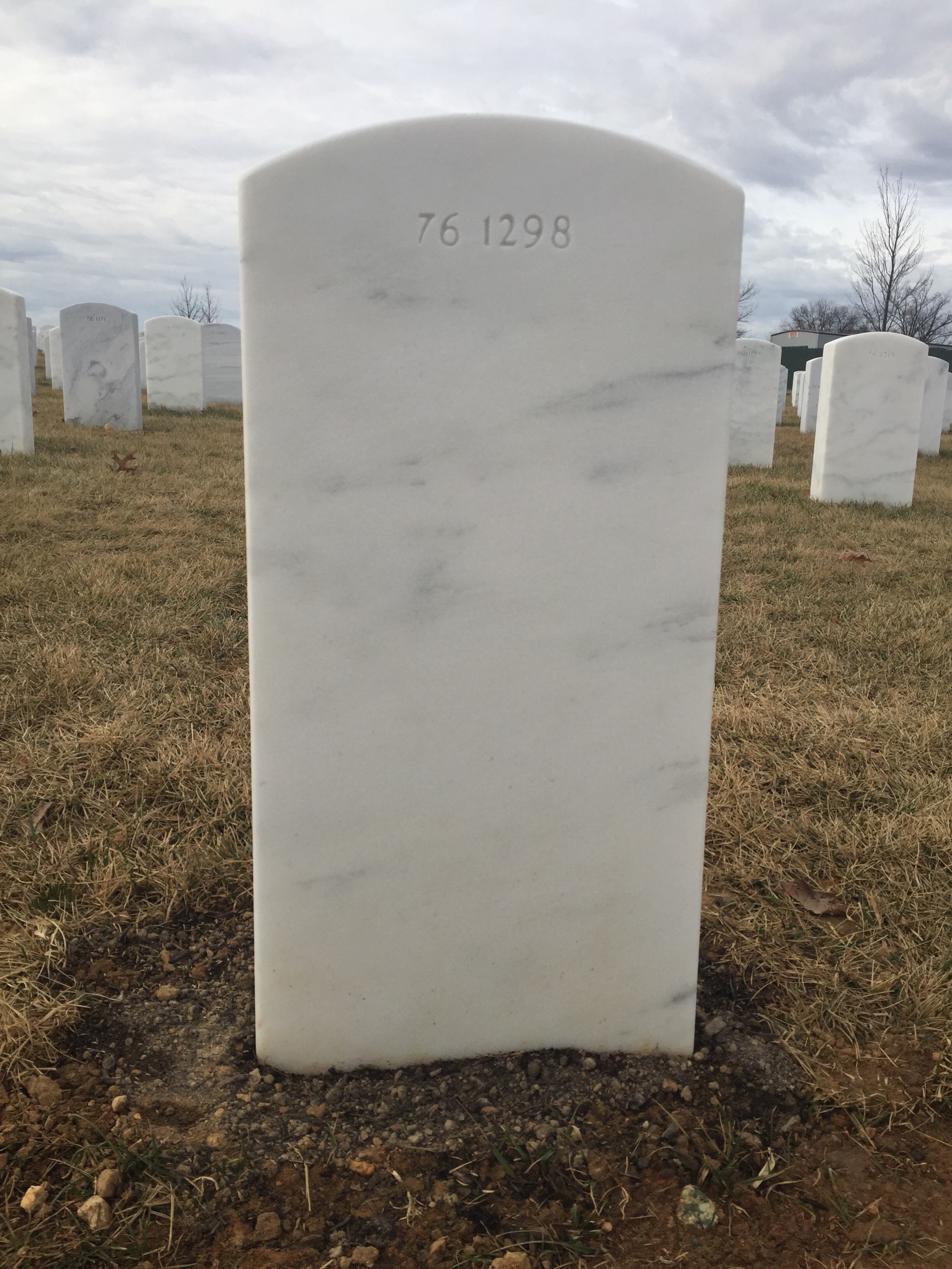Back of headstone — James Moore