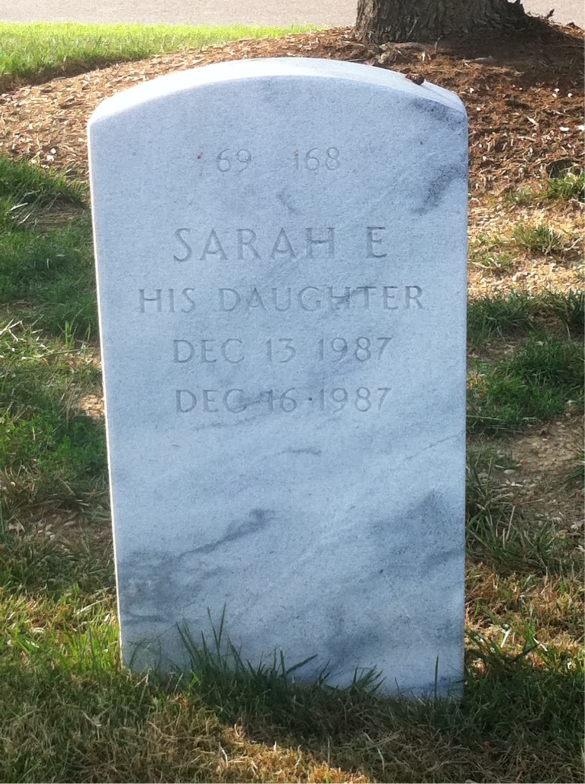 Back of headstone — William Underwood