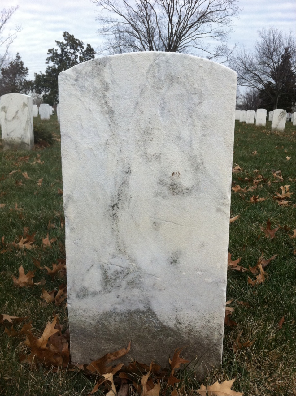 Back of headstone — Peter Monaghan