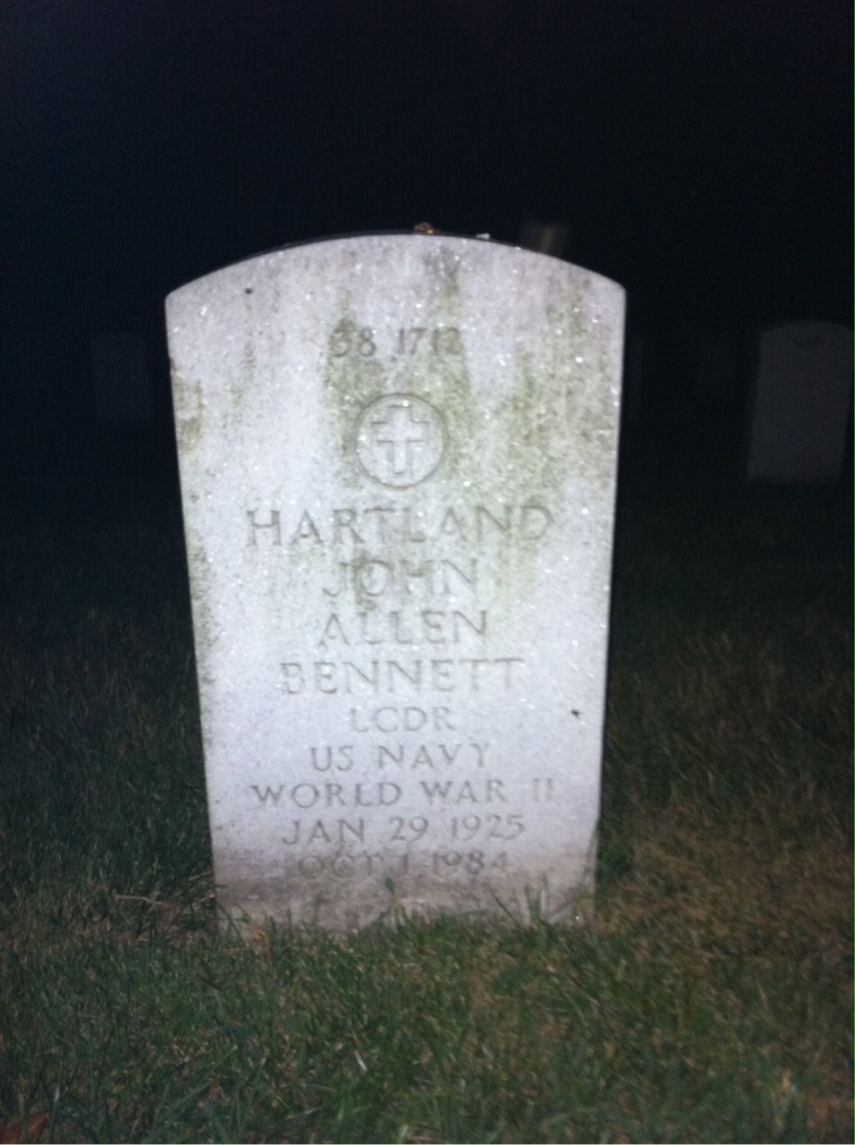 Back of headstone — Mary Bennett