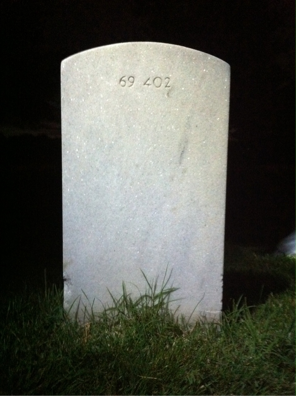 Back of headstone — George Morrison