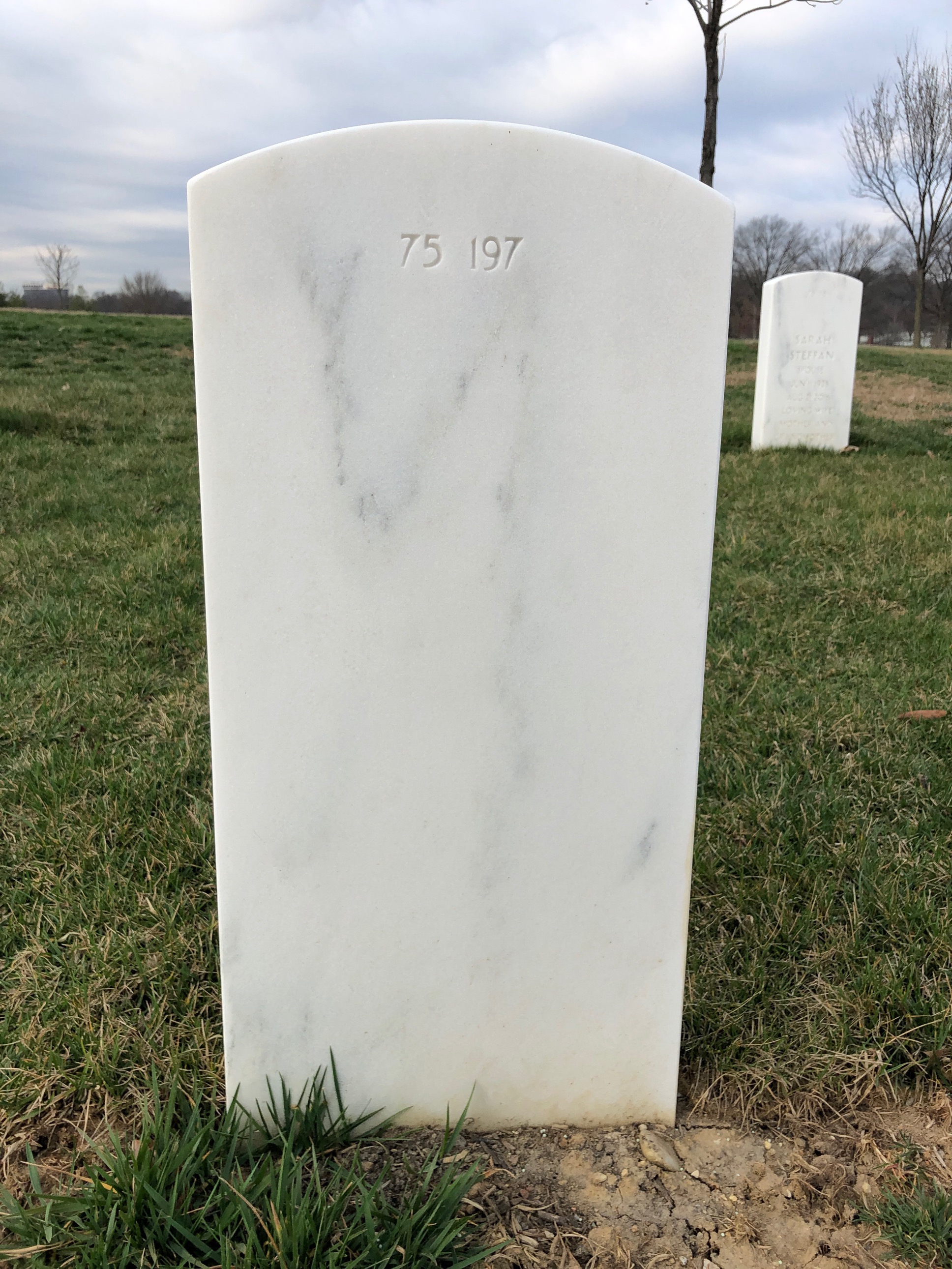 Back of headstone — Robert Berg