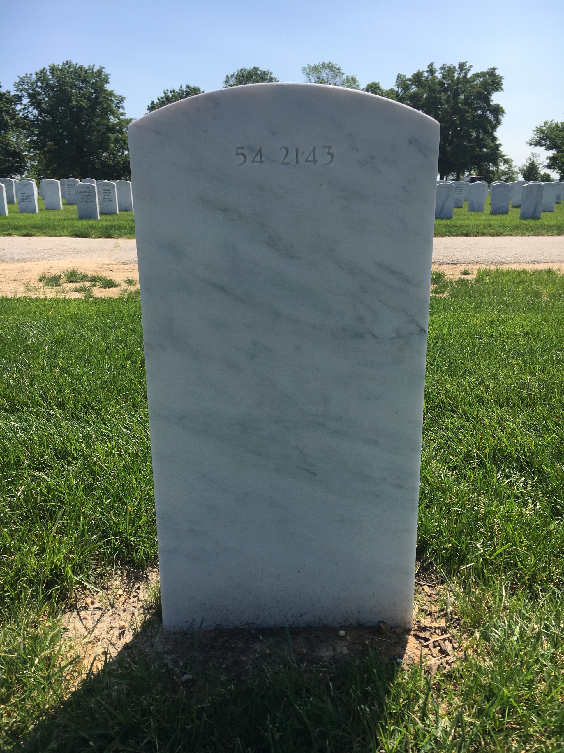Back of headstone — Manuel Menendez