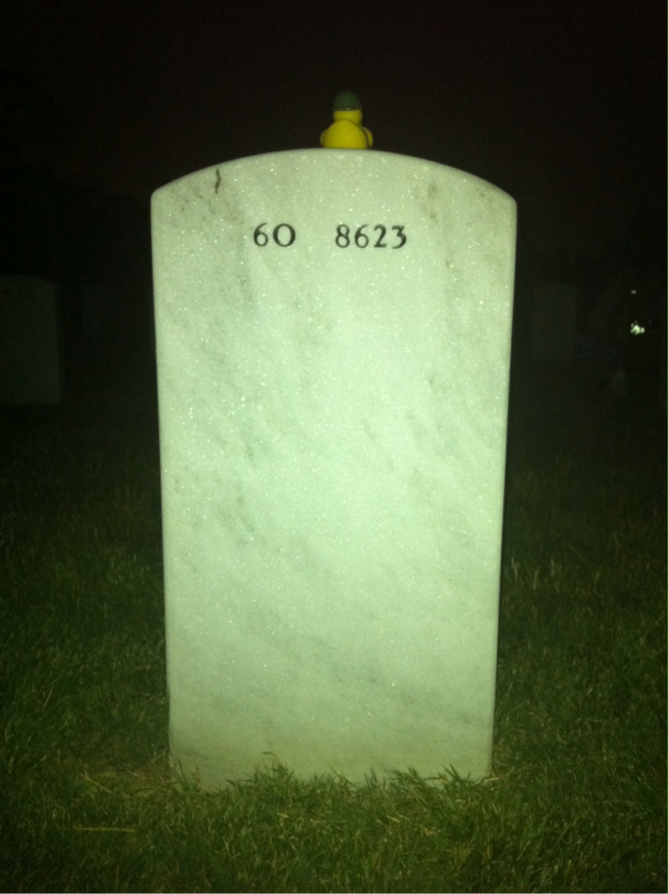 Back of headstone — Colby Umbrell