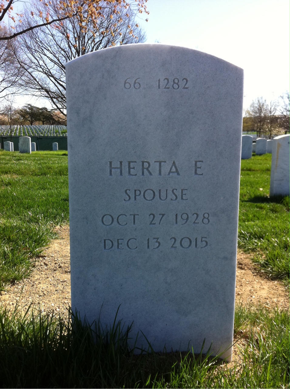 Back of headstone — James Flannery
