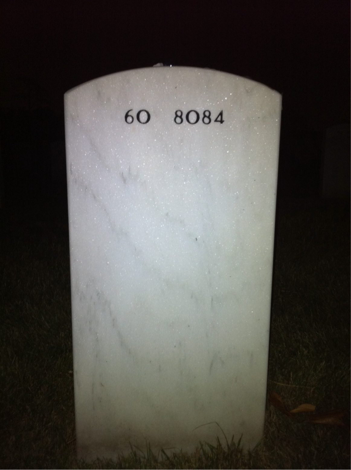 Back of headstone — Javier Obleas-Prado Pena