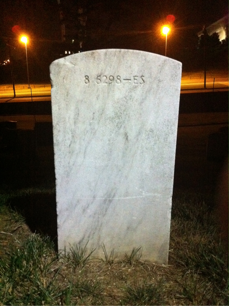 Back of headstone — Blanche Moore